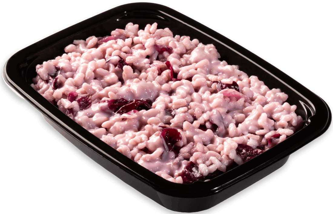 risotto al radicchio e scamorza